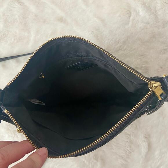 FOSSIL Leather Snakeskin Print Crossbordy Bag - Picture 6 of 8